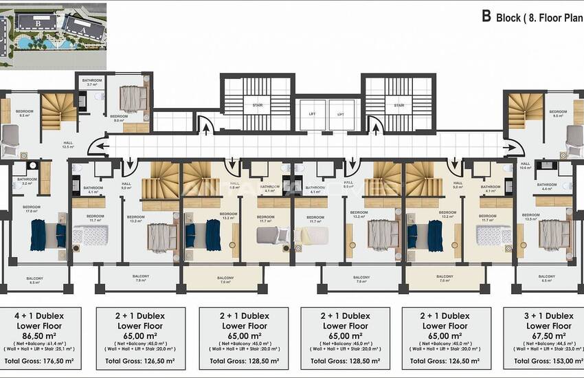 Alanya'da Plaja Yakın Modern Tasarımlı Ultra Lüks Daireler 16