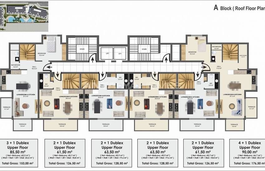 Alanya'da Plaja Yakın Modern Tasarımlı Ultra Lüks Daireler 18