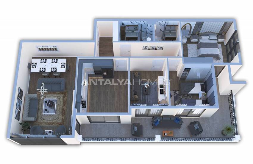 Lyxiga Fastigheter I Alanya Center Nära Stranden 27