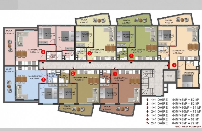 Appartements À Courte Distance De La Mer À Alanya 35