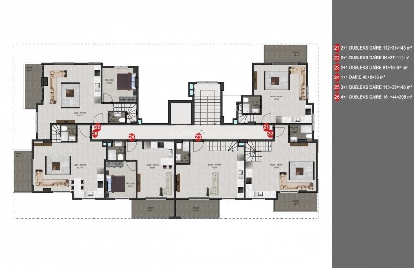 Appartements Mêlés À La Nature À Alanya Kargicak 31