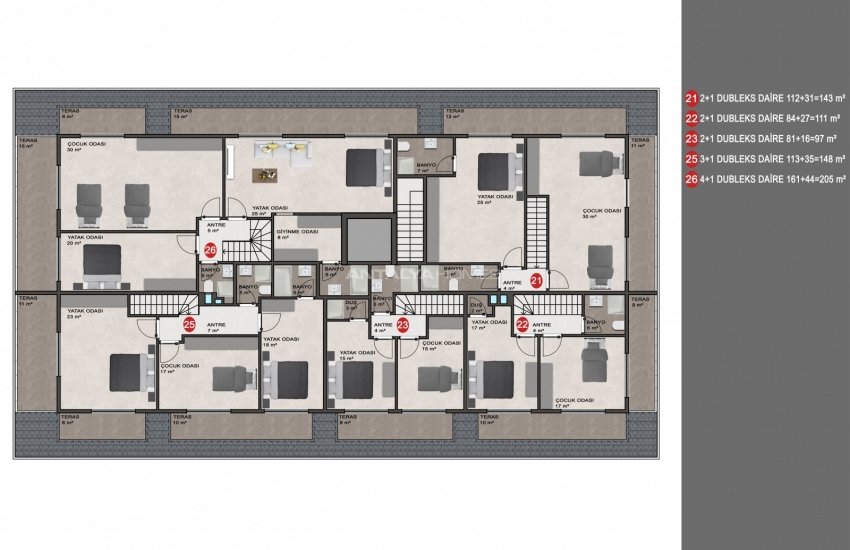 Appartements Mêlés À La Nature À Alanya Kargicak 33