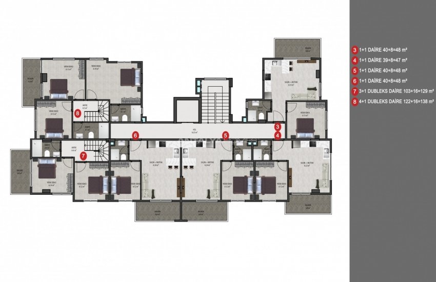 Appartements Mêlés À La Nature À Alanya Kargicak 34