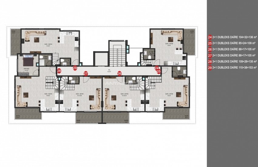 Appartements Mêlés À La Nature À Alanya Kargicak 38