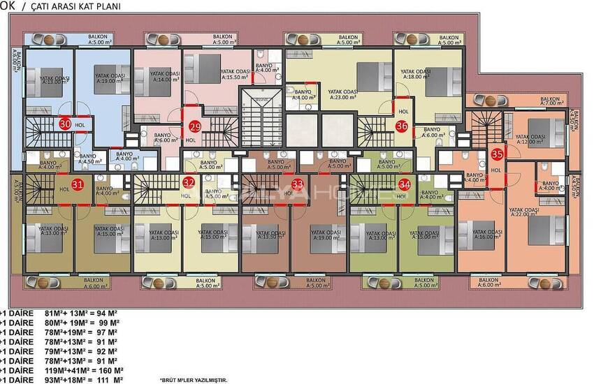 Woningen Met Rijke Complexe Functies In Alanya Oba 53