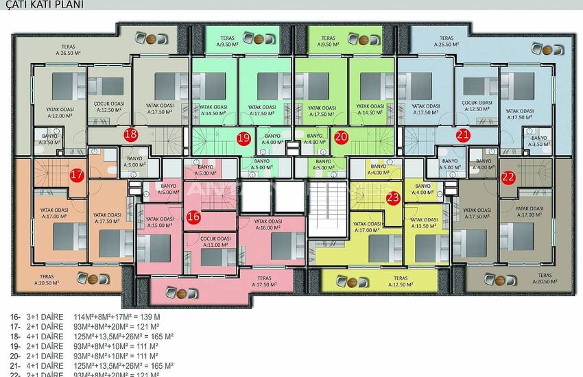 Woningen Met Rijke Complexe Functies In Alanya Oba 36