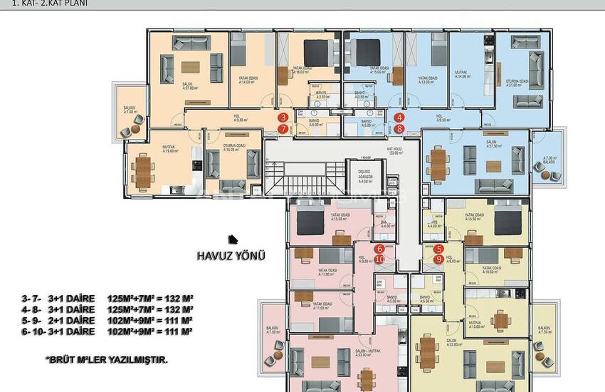 Woningen Met Rijke Complexe Functies In Alanya Oba 39