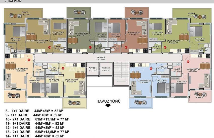 Woningen Met Rijke Complexe Functies In Alanya Oba 28