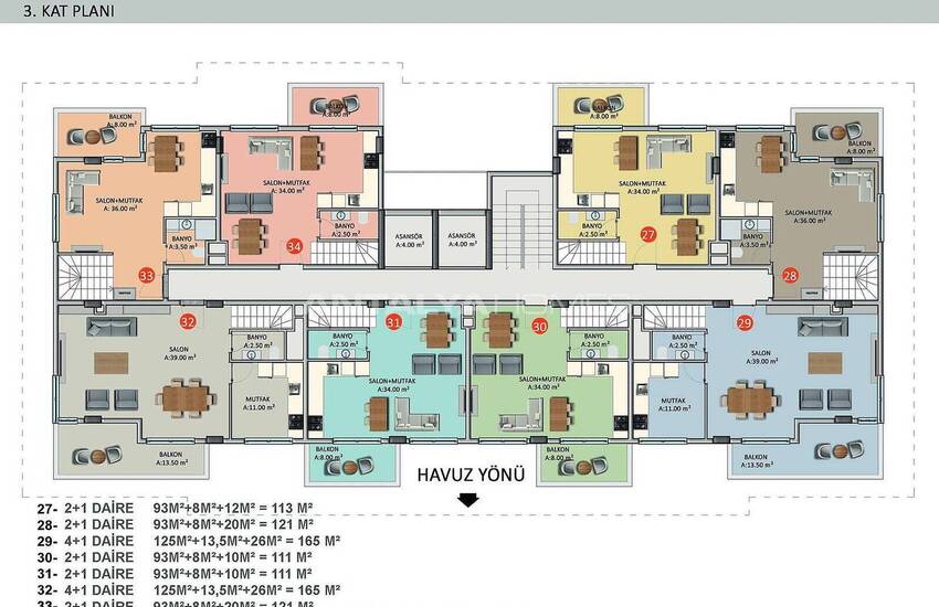 Woningen Met Rijke Complexe Functies In Alanya Oba 29