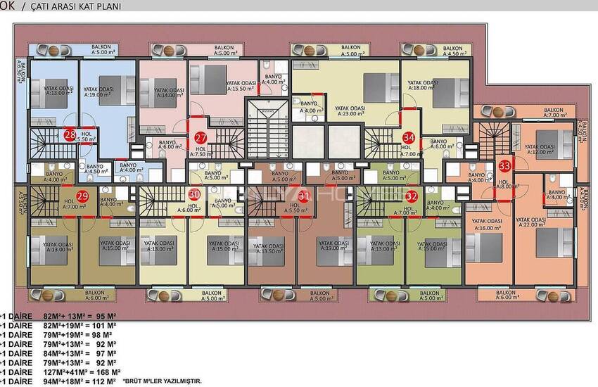 Woningen Met Rijke Complexe Functies In Alanya Oba 31