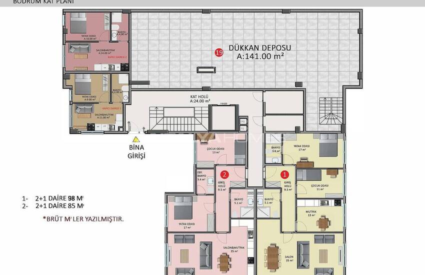 Woningen Met Rijke Complexe Functies In Alanya Oba 33