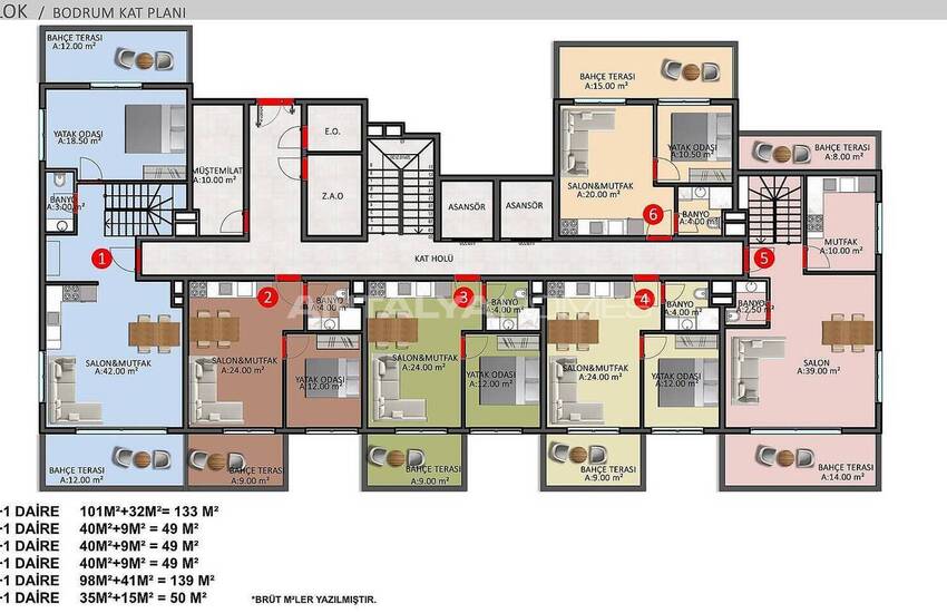 Woningen Met Rijke Complexe Functies In Alanya Oba 48