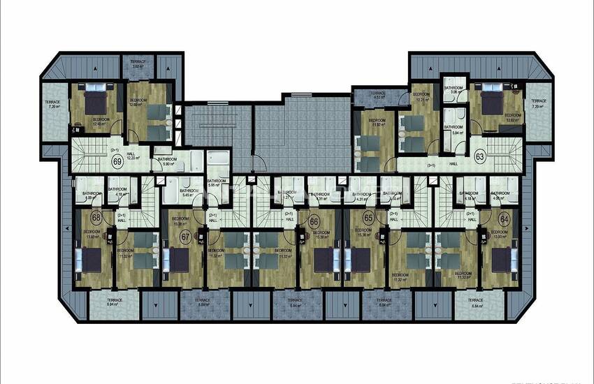 Luxueux Immobiliers À Alanya Près De L'aéroport De Demirtaş 35