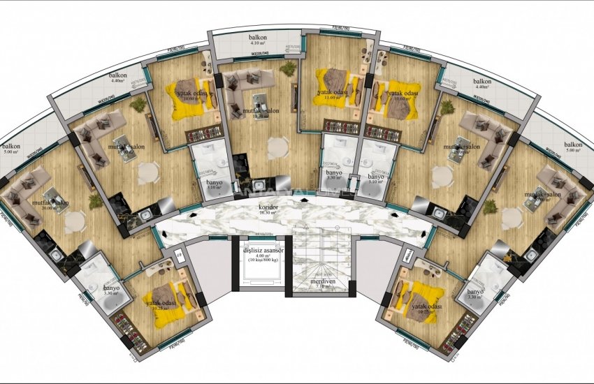 Apartments Within Walking Distance of the Sea in Alanya 23