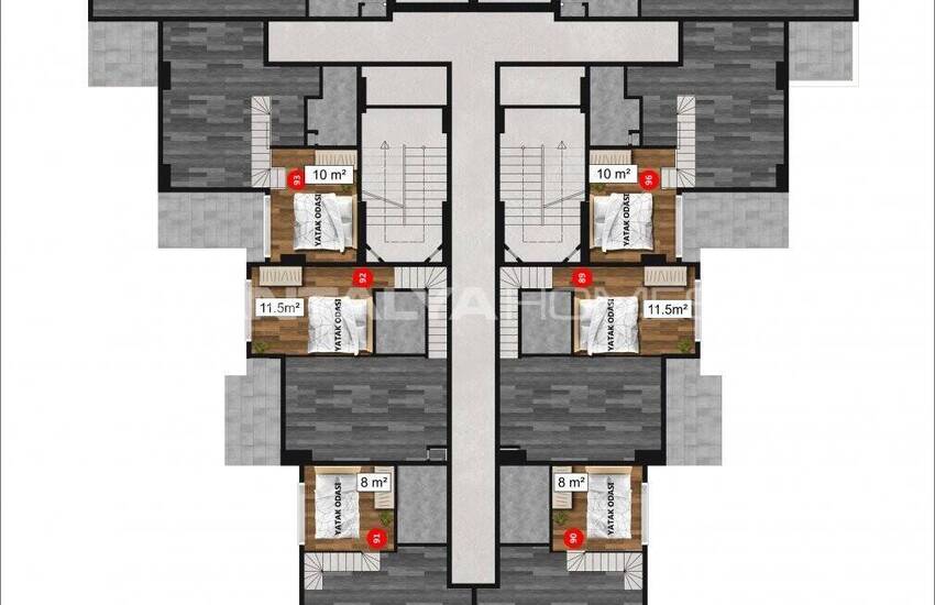 Nouveaux Appartements En Complexe Sécurisé Alanya Mahmutlar 40