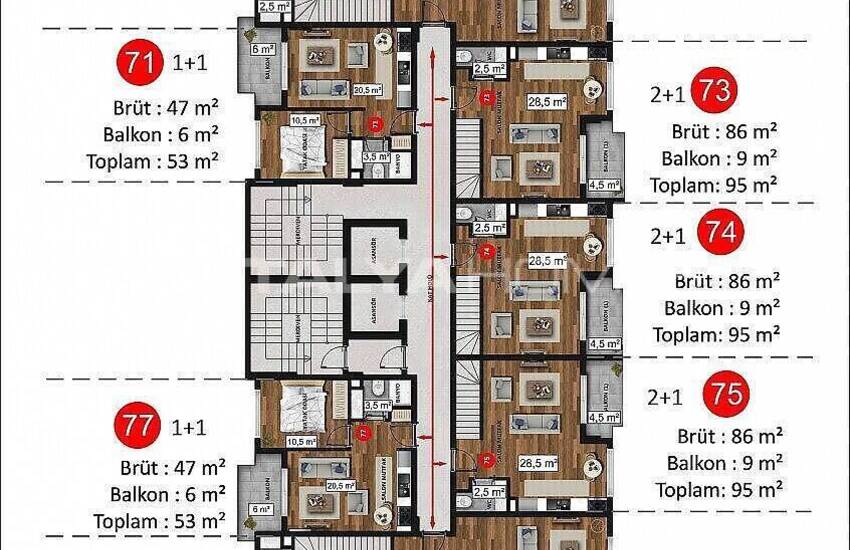Nouveaux Appartements En Complexe Sécurisé Alanya Mahmutlar 41