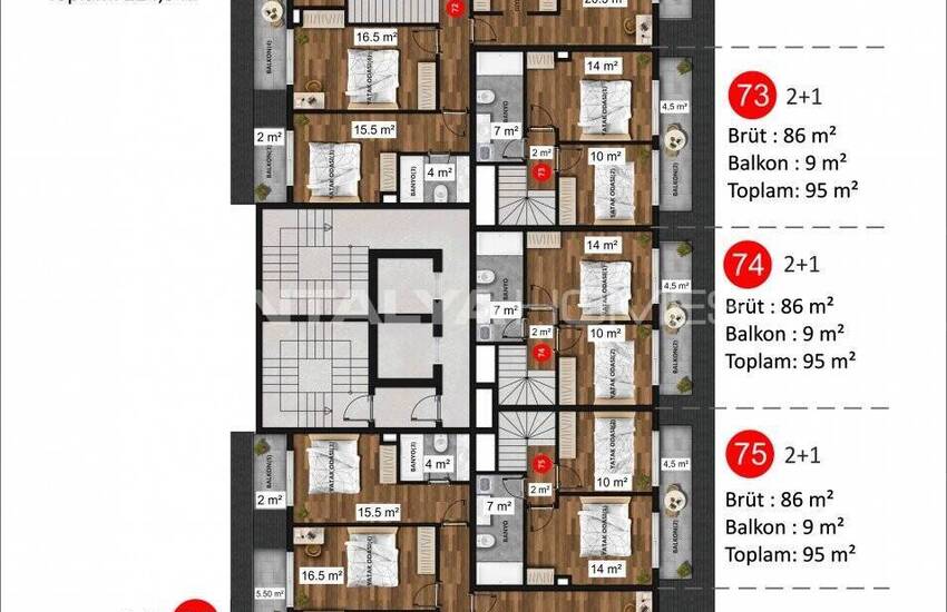Nouveaux Appartements En Complexe Sécurisé Alanya Mahmutlar 43