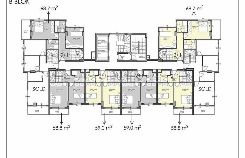 Stadszicht Appartementen Te Koop In Alanya 42