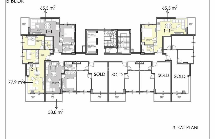 Stadszicht Appartementen Te Koop In Alanya 47