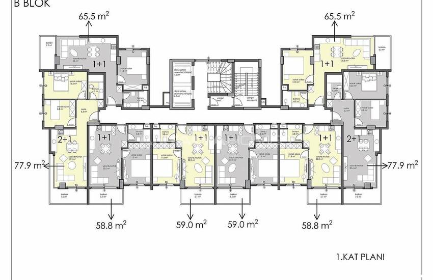 Stadszicht Appartementen Te Koop In Alanya 49