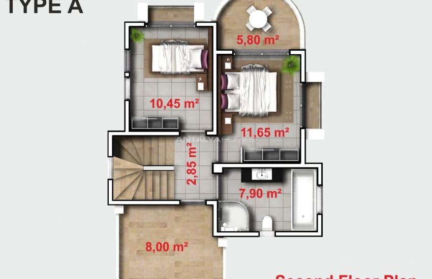 Moderne Villa Mit Privatem Pool Und Garten In Konakli 46