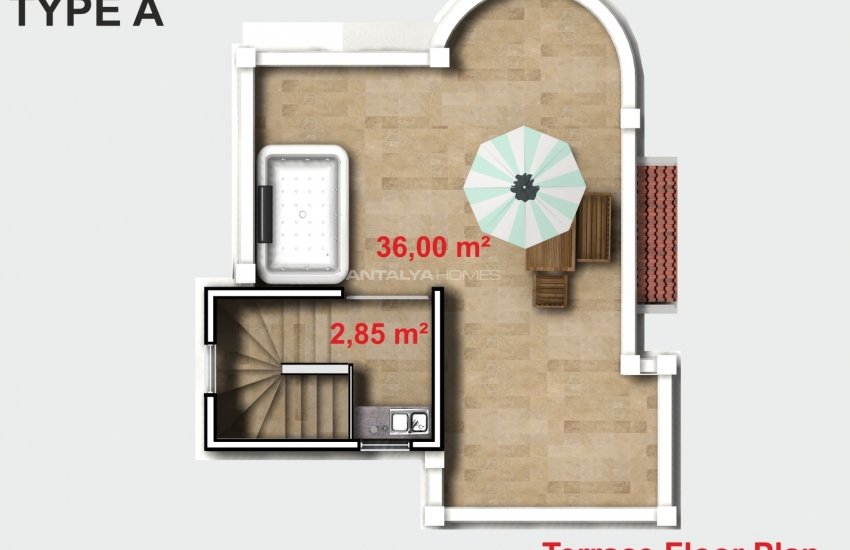 Moderne Villa Mit Privatem Pool Und Garten In Konakli 47