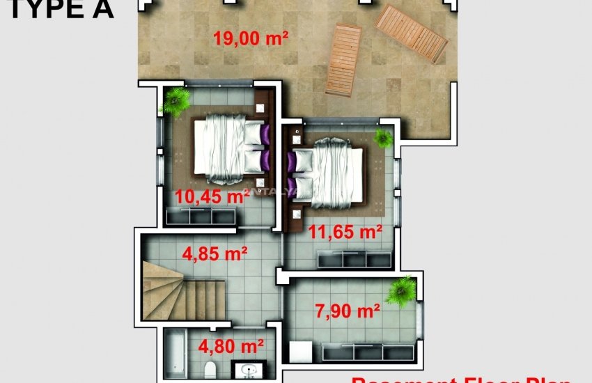 Moderne Villa Mit Privatem Pool Und Garten In Konakli 44