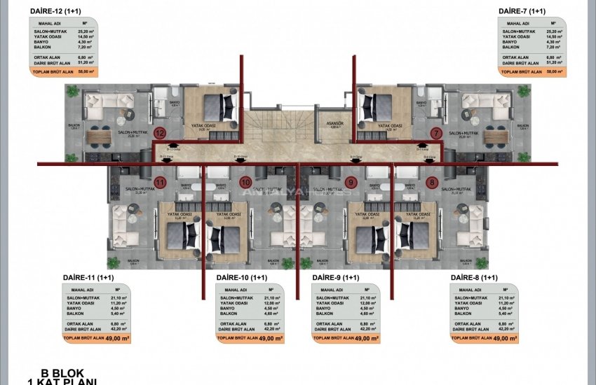Nieuwbouw Appartementen Met Zwembad In Alanya Oba 10