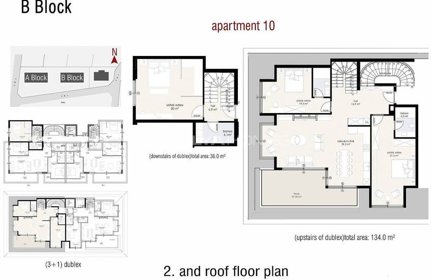 آپارتمان های واقع در یک مجتمع در آلانیا 28