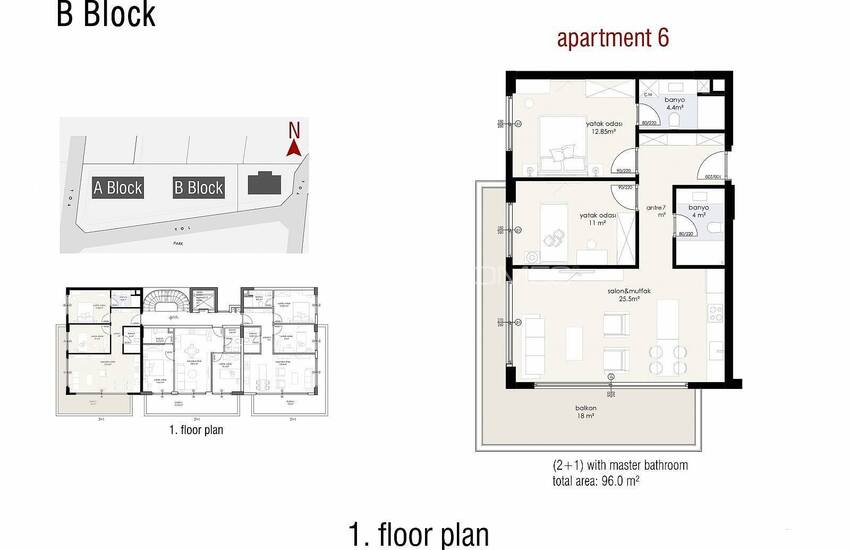 آپارتمان های واقع در یک مجتمع در آلانیا 32