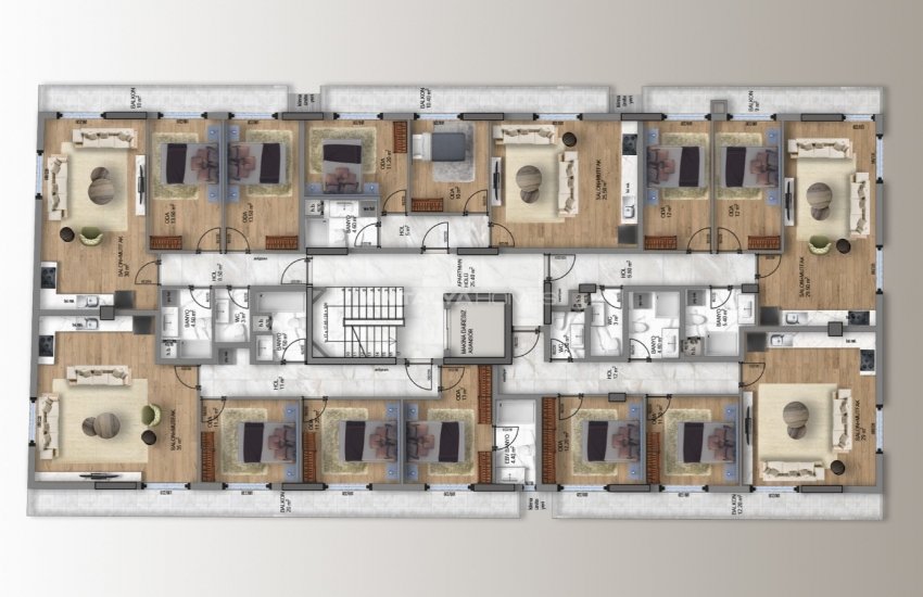 New Flats in a Tranquil and Decent Neighborhood in Antalya 28
