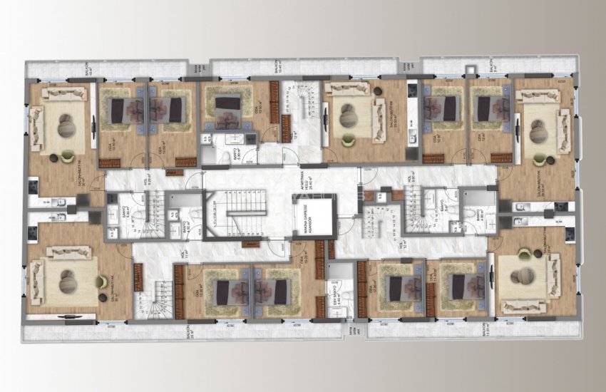 New Flats in a Tranquil and Decent Neighborhood in Antalya 29