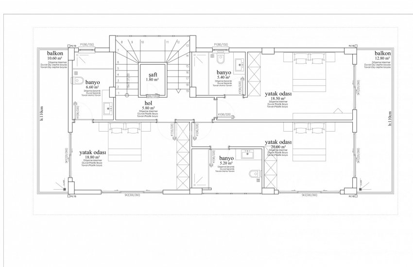 Роскошные Виллы с Современным Дизайном у Моря в Аланье 46