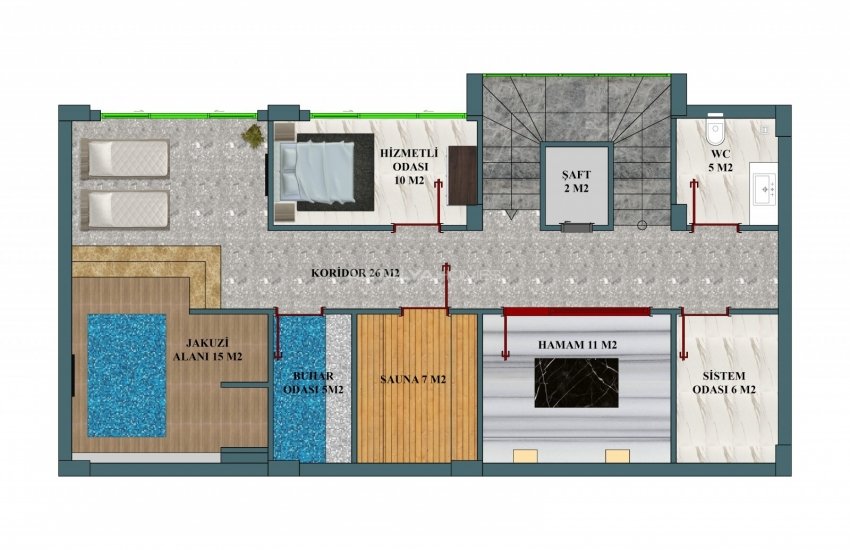 Роскошные Виллы с Современным Дизайном у Моря в Аланье 50
