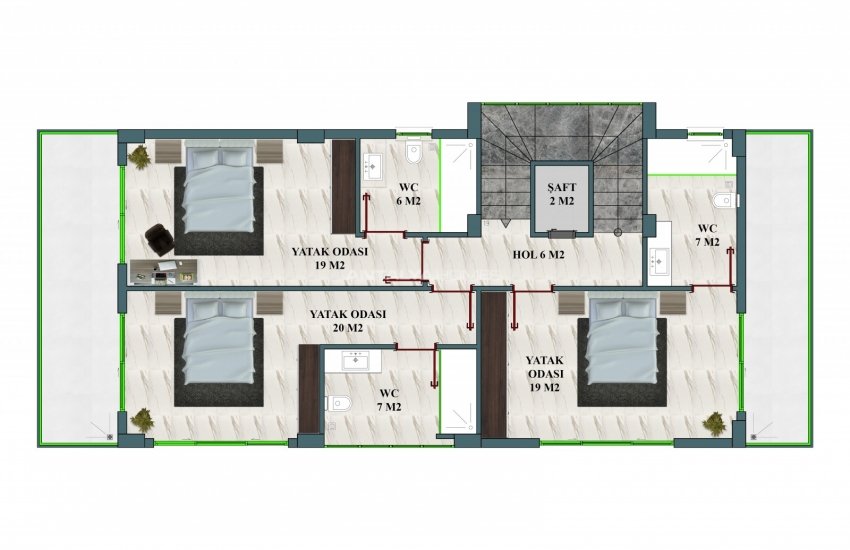 Роскошные Виллы с Современным Дизайном у Моря в Аланье 41