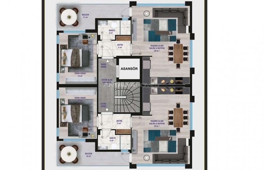 New Antalya Apartments in a Family Friendly Neighborhood 6