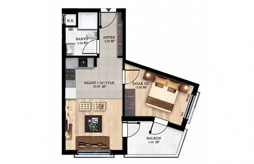 New Build Investment Flats Near University in Konyaalti 22