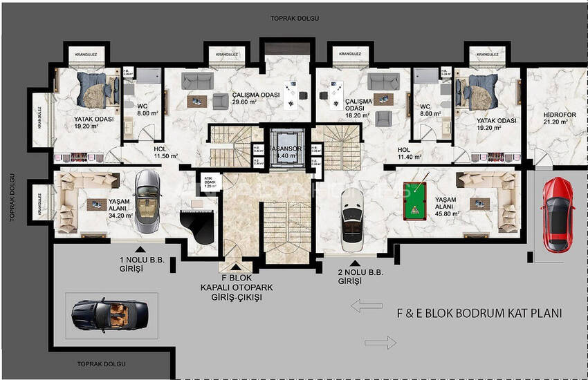 Apartments in Project with Rich Facilities in Kepez Antalya 22