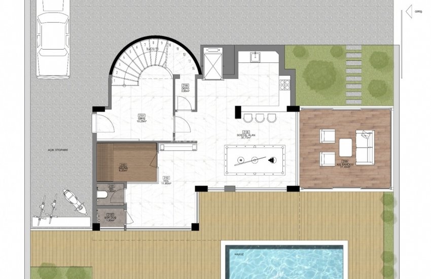 Triplex-villa Mit Erschwinglichen Preis In Alanya Mahmutlar 38