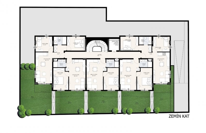 Centrally Located Apartments with Swimming Pool in Alanya 9