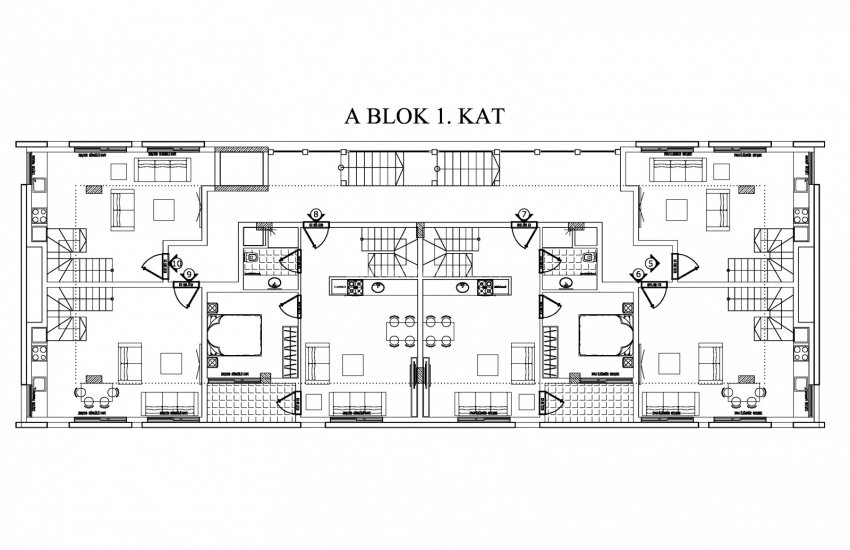 Flats in a Luxury Complex with Pools in Antalya Lara 21