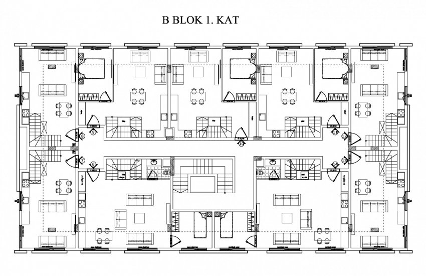 Flats in a Luxury Complex with Pools in Antalya Lara 24