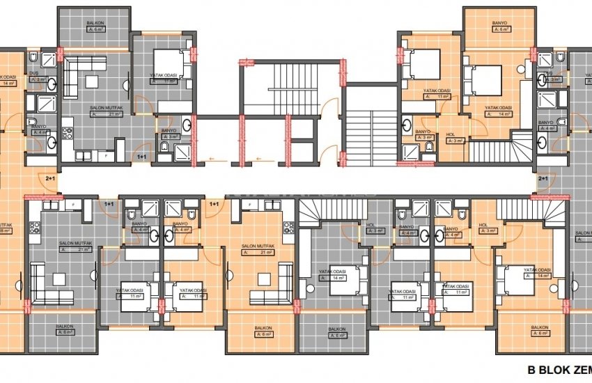 Chic Flats with Panoramic Sea and Castle Views in Alanya 19