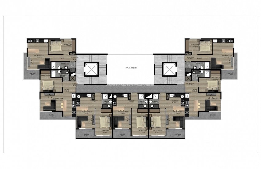 Luxurious Investment Apartments for Sale in Alanya Mahmutlar 18