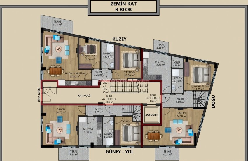 Luxurious Apartments Near the Sea in Muratpasa Antalya 21