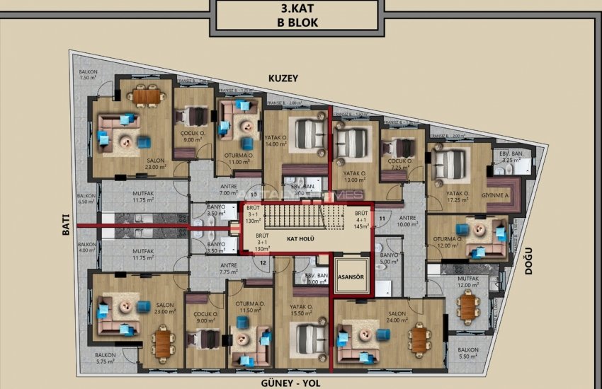 Luxurious Apartments Near the Sea in Muratpasa Antalya 24