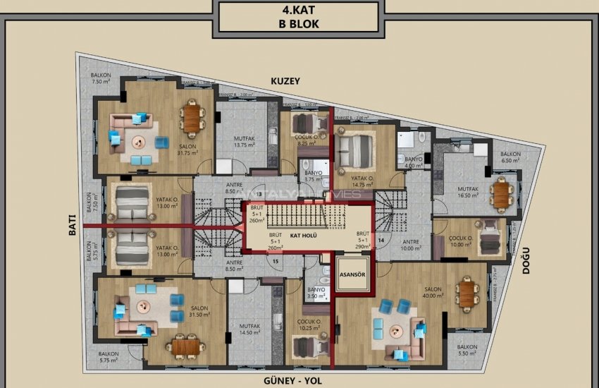 Luxurious Apartments Near the Sea in Muratpasa Antalya 25