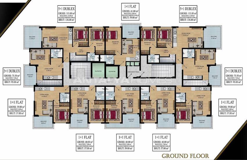 Alanya'da Zengin Özellikli Proje İçerisinde Lüks Daireler 9