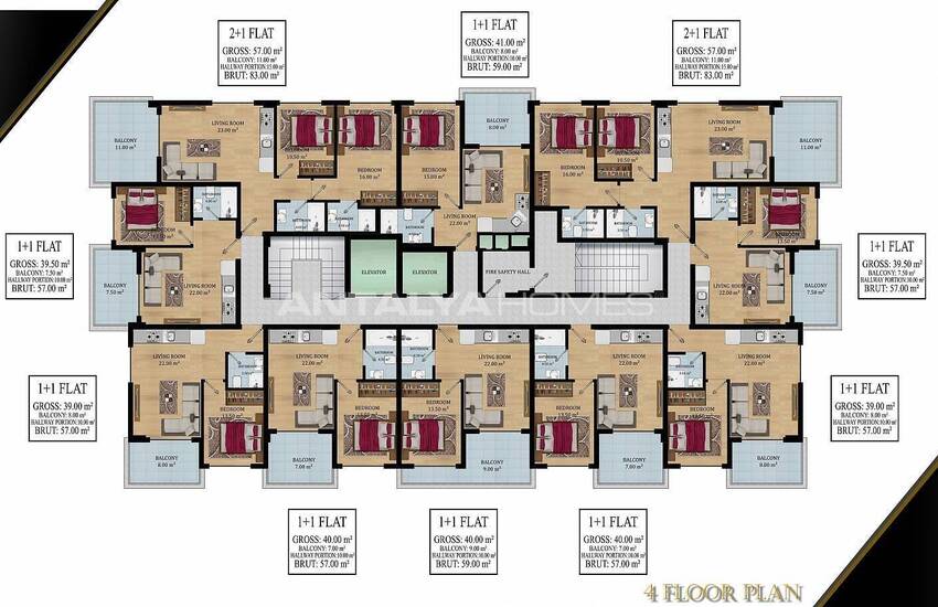 Alanya'da Zengin Özellikli Proje İçerisinde Lüks Daireler 11