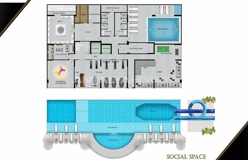 Alanya'da Zengin Özellikli Proje İçerisinde Lüks Daireler 16